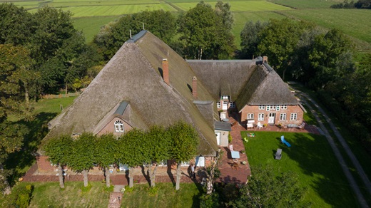 Luftfotos Haubarg Blumenhof in Tating von Cornelia Fehre