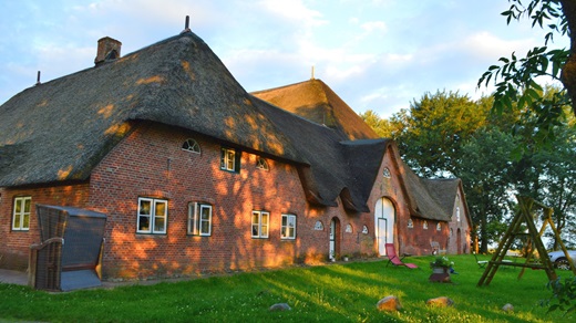 Haubarg Blumenhof, Tating, Eiderstedt, Bilder Sonnenaufgang